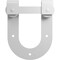 Ekena Millwork Premium Horseshoe Roller Hanger w/ Bolts for Barn Door for 2 1/4" Doors, Rocket White GB60015R2RW - alternate 5